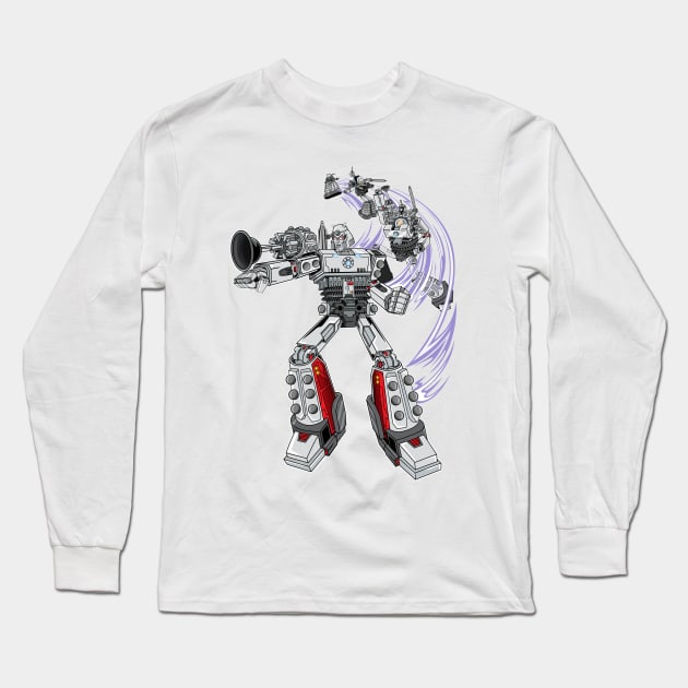 Exterminateatron Long Sleeve T-Shirt by RobReepArt